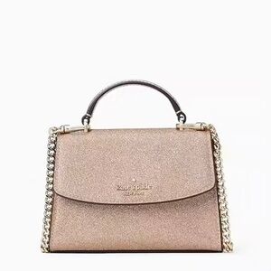‼️Like New Kate Spade Darcy Pink Glitter Micro Satchel Crossbody Bag